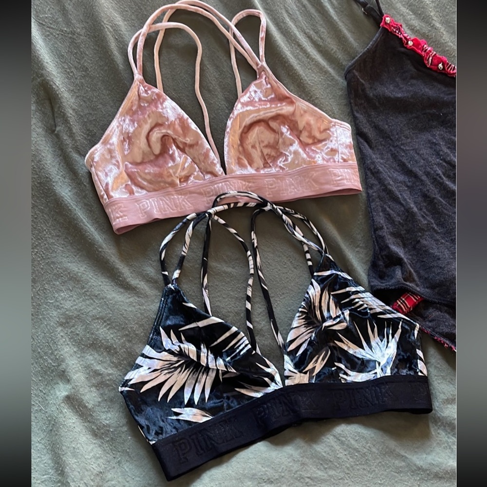 Victoria secret pink bralette bundle